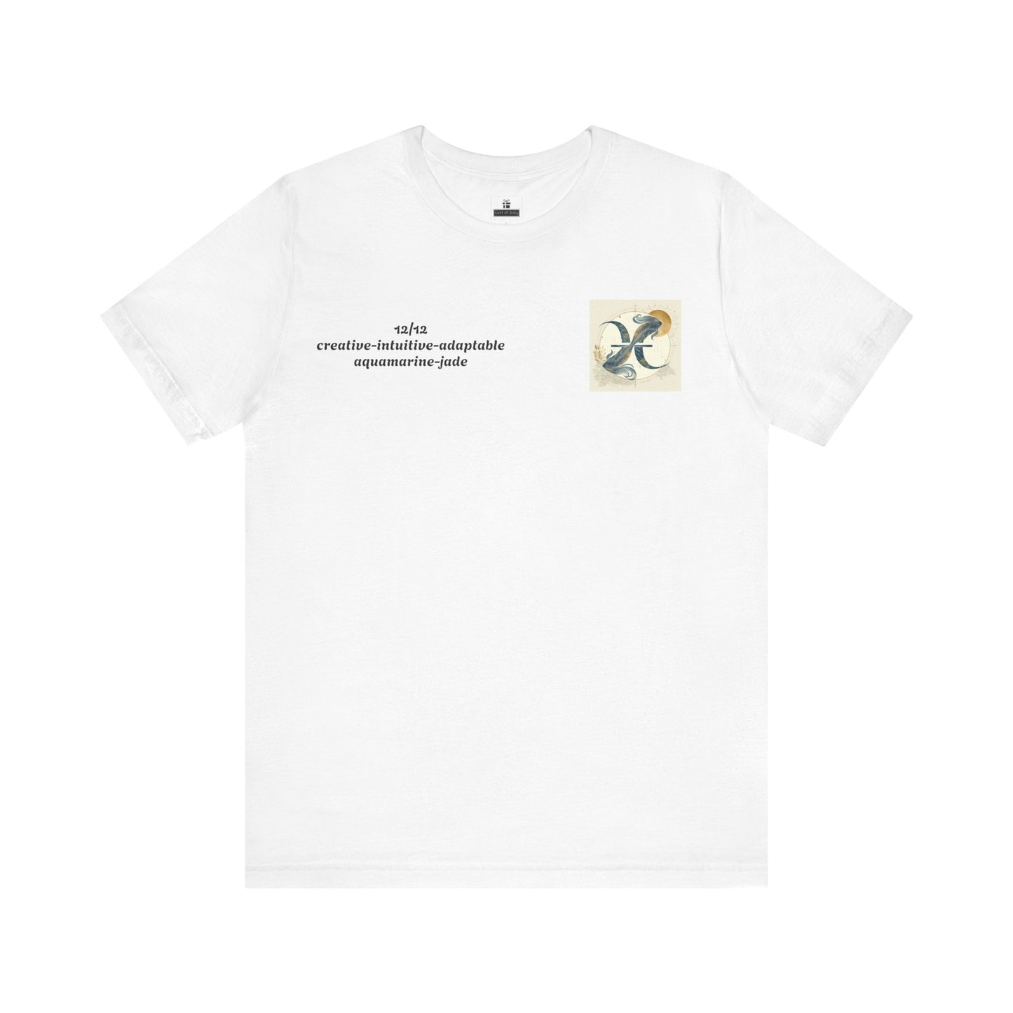 Pisces Zodiac Unisex Tee - Japanese Style Sign 12