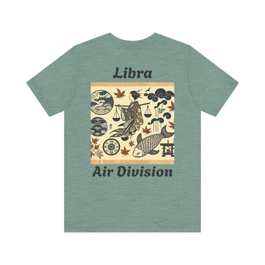 Libra Zodiac Unisex Tee - Japanese Style Sign 7