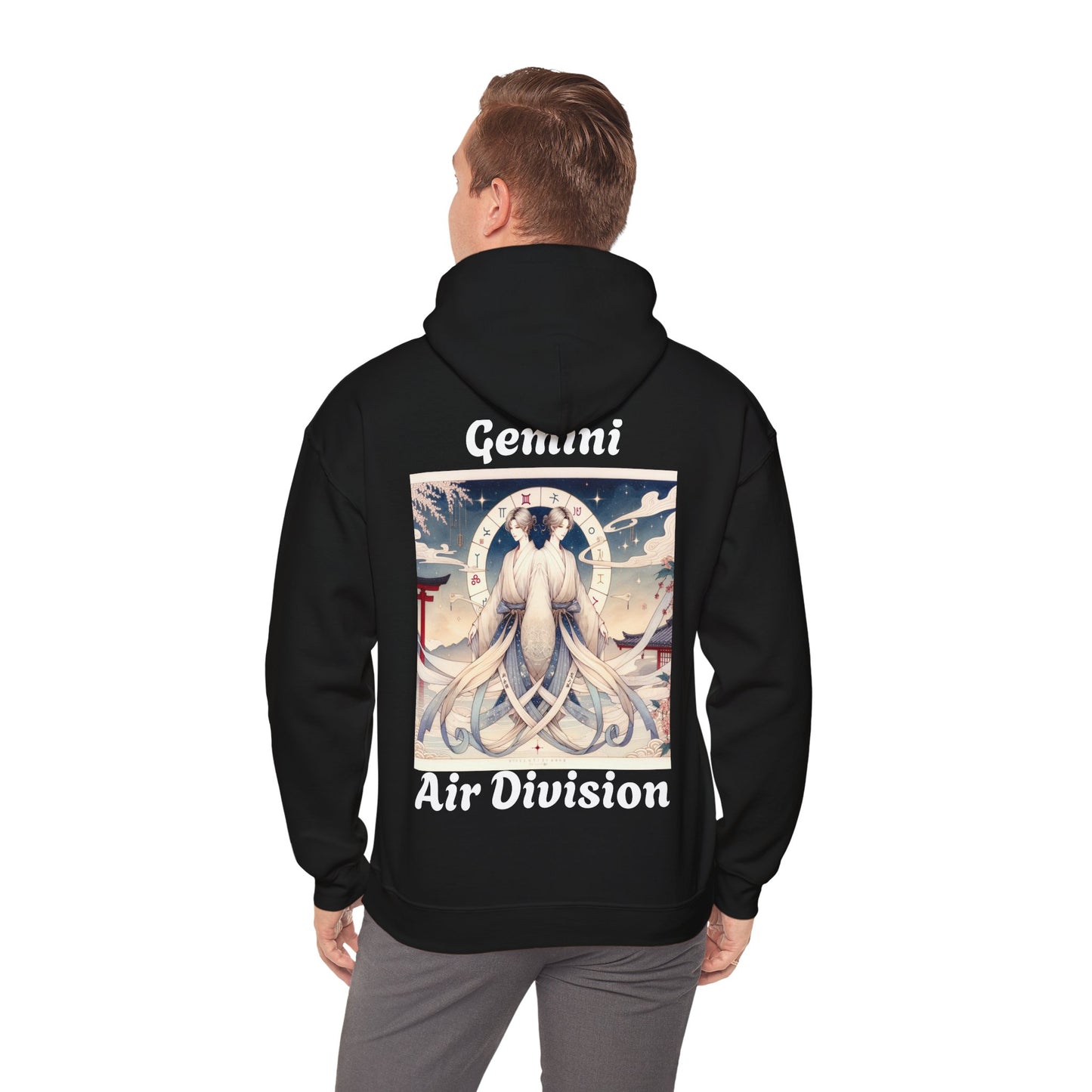 Gemini Zodiac Unisex Hoodie - Japanese Style Sign 3